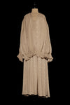Mutedance 25 autumn and winter V-neck silk dress MD-MD25FW30-beige